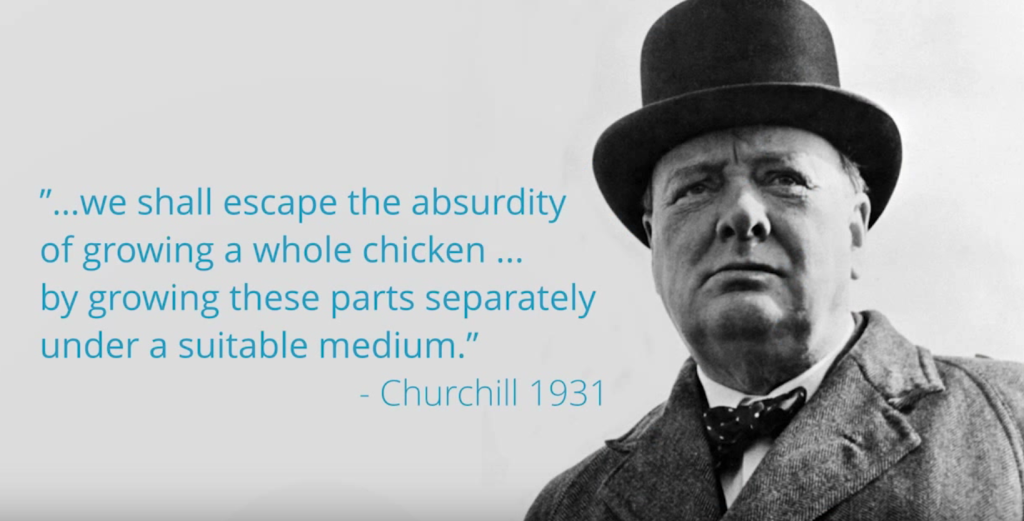 Churchill predijo la carne de laboratorio